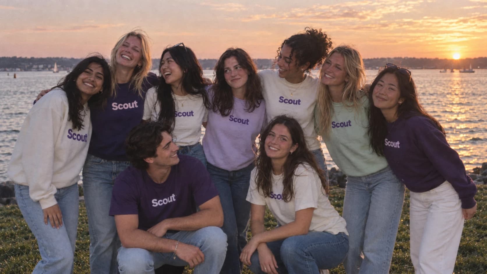 College students in Scout shirts
